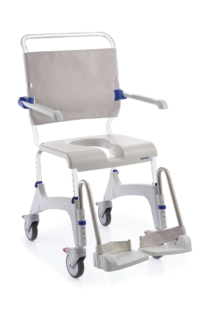 Invacare Aquatec Ocean Ergo XL Bariatric Shower Wheelchair, Rolling