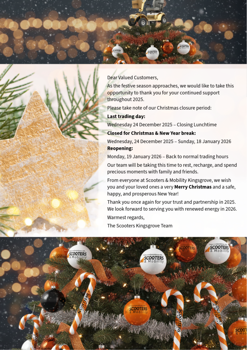 Merry Christmas from Scooters & Mobility Kingsgrove