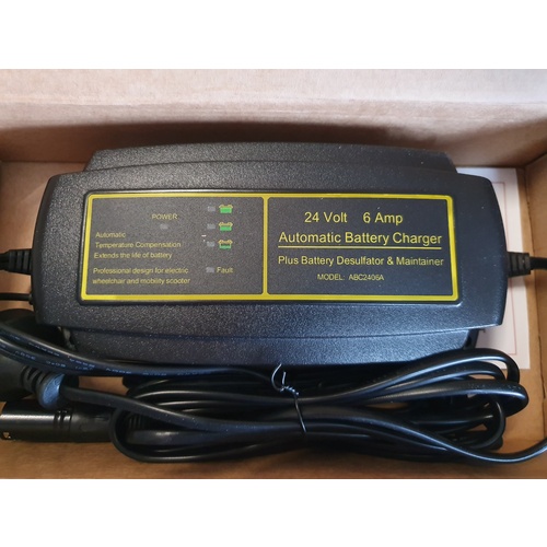 Automatic Battery Charger 24V 6 Amp Auto