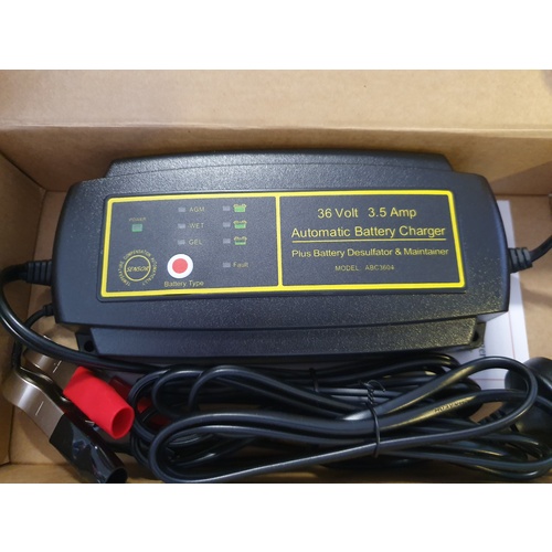 Automatic Battery Charger 36V 3.5 Amp Auto