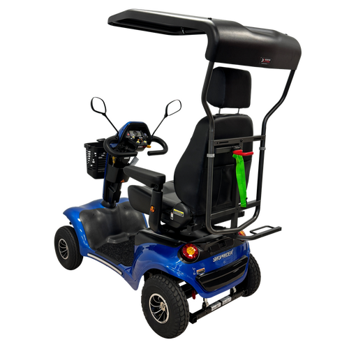 Side Folding Walker Carrier with Sun Canopy Mount