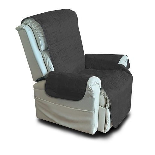 Washable Protective Cover for Lounge Chair (Black)