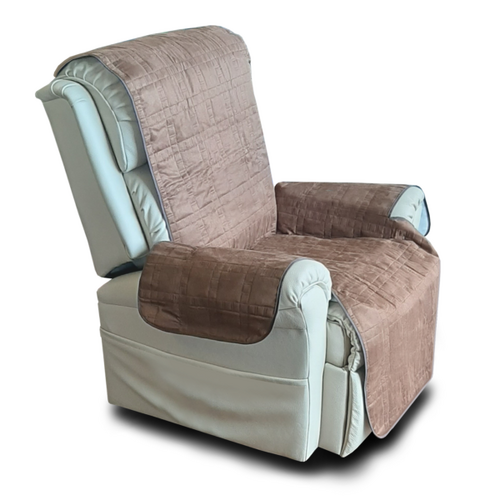 Washable Protective Cover for Lounge Chair (Brown)